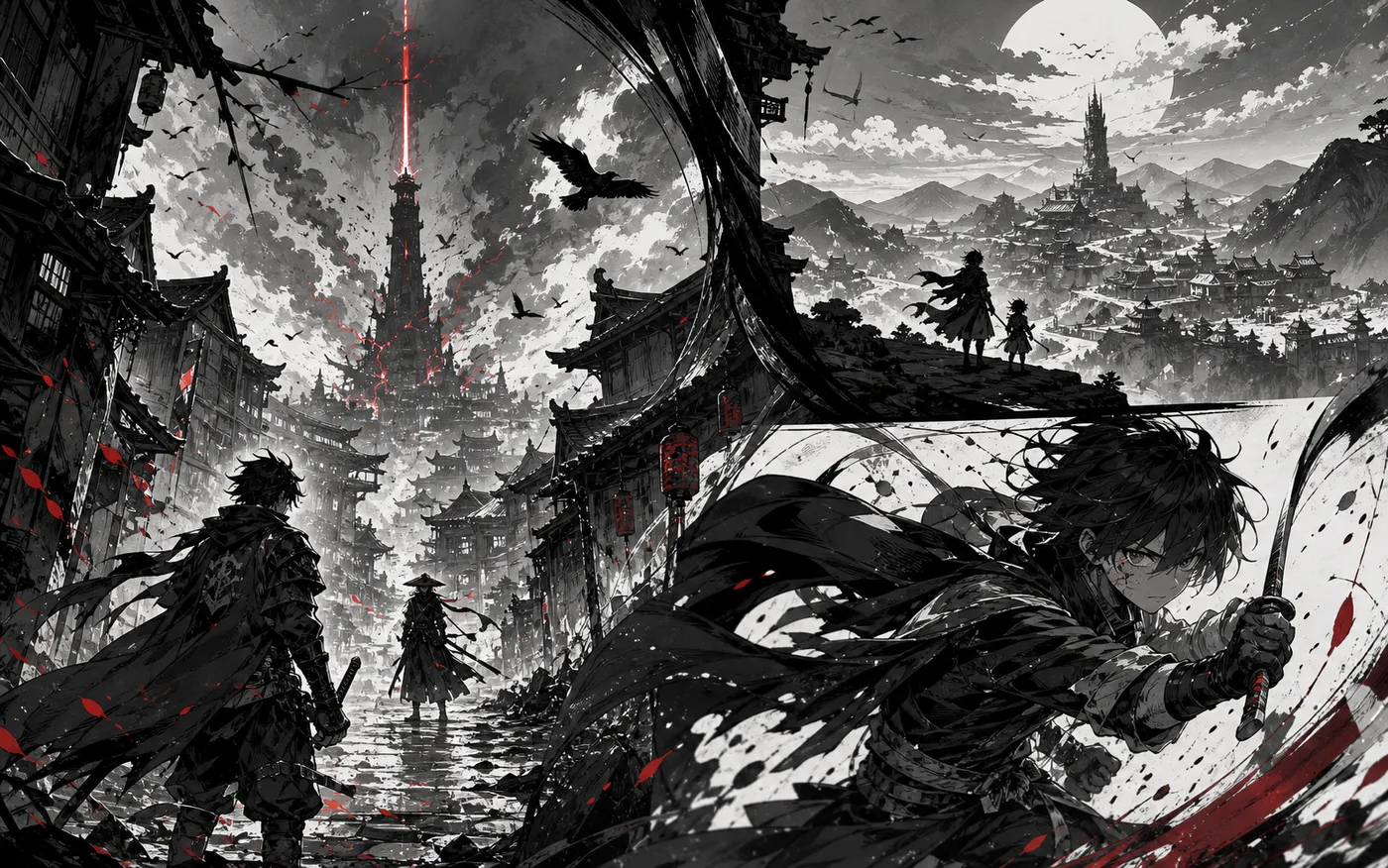 漫画风格场景