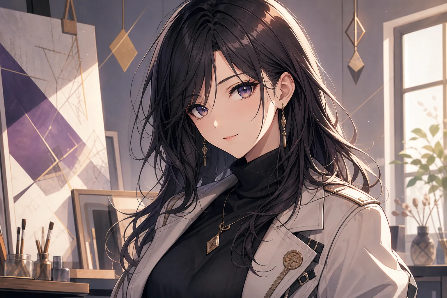 动漫女角色肖像
